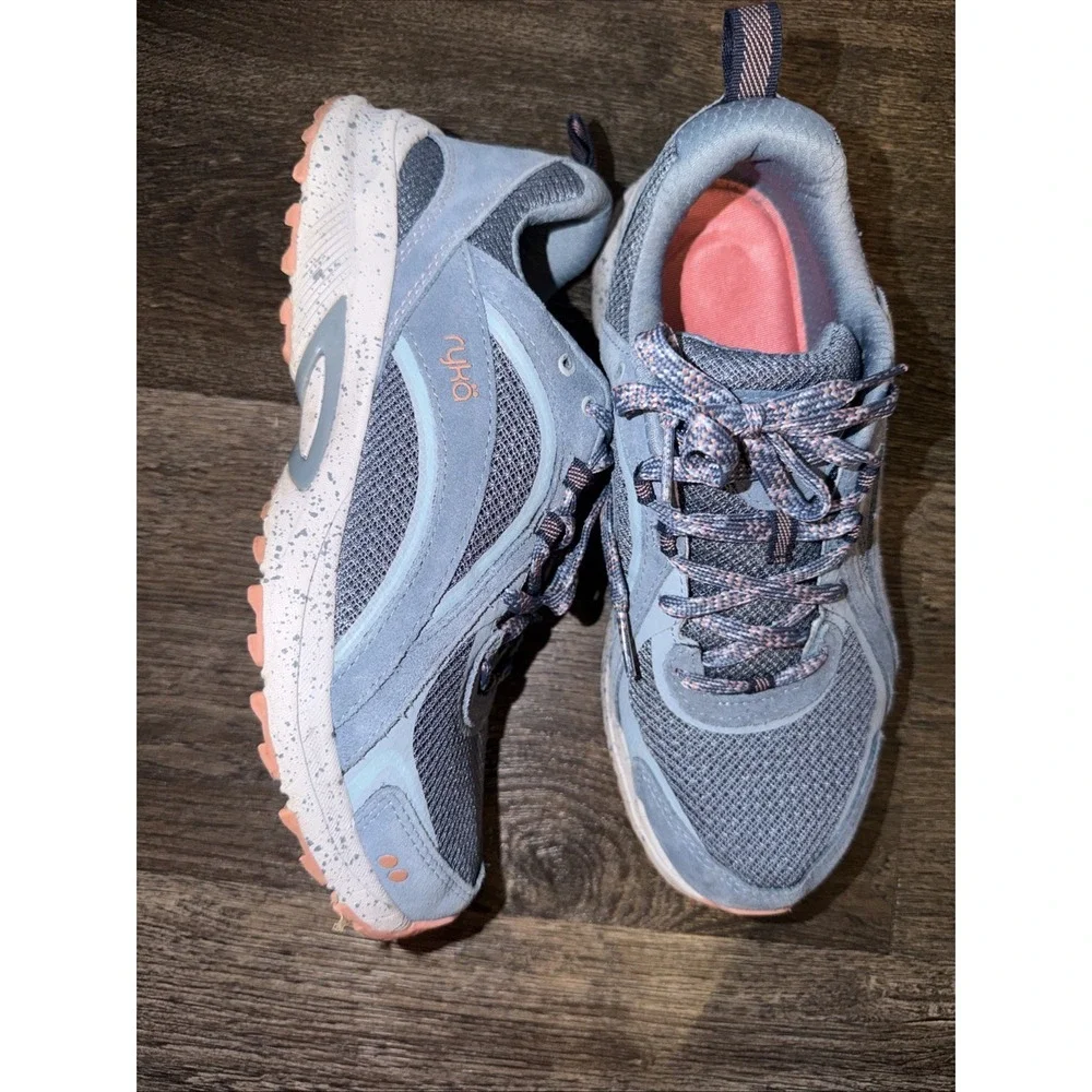 Ryka Sky Walk Trail Blue Grey Gray Women's Size 7.5